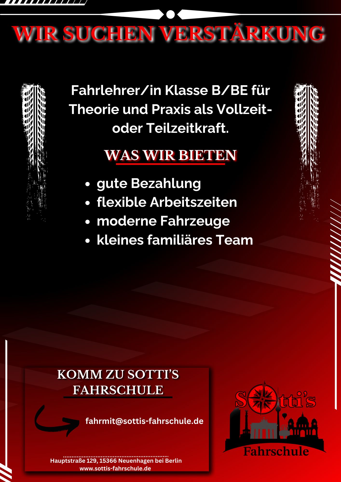Fahrlehrer gesucht - Sotti's Fahrschule